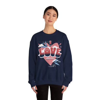I Love Bird Watching Unisex Heavy Blend™ Crewneck Sweatshirt