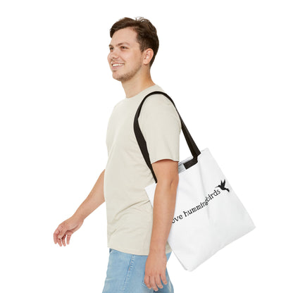 Eco-Friendly Tote Bag - "I Love Hummingbirds" - Perfect for Nature Lovers