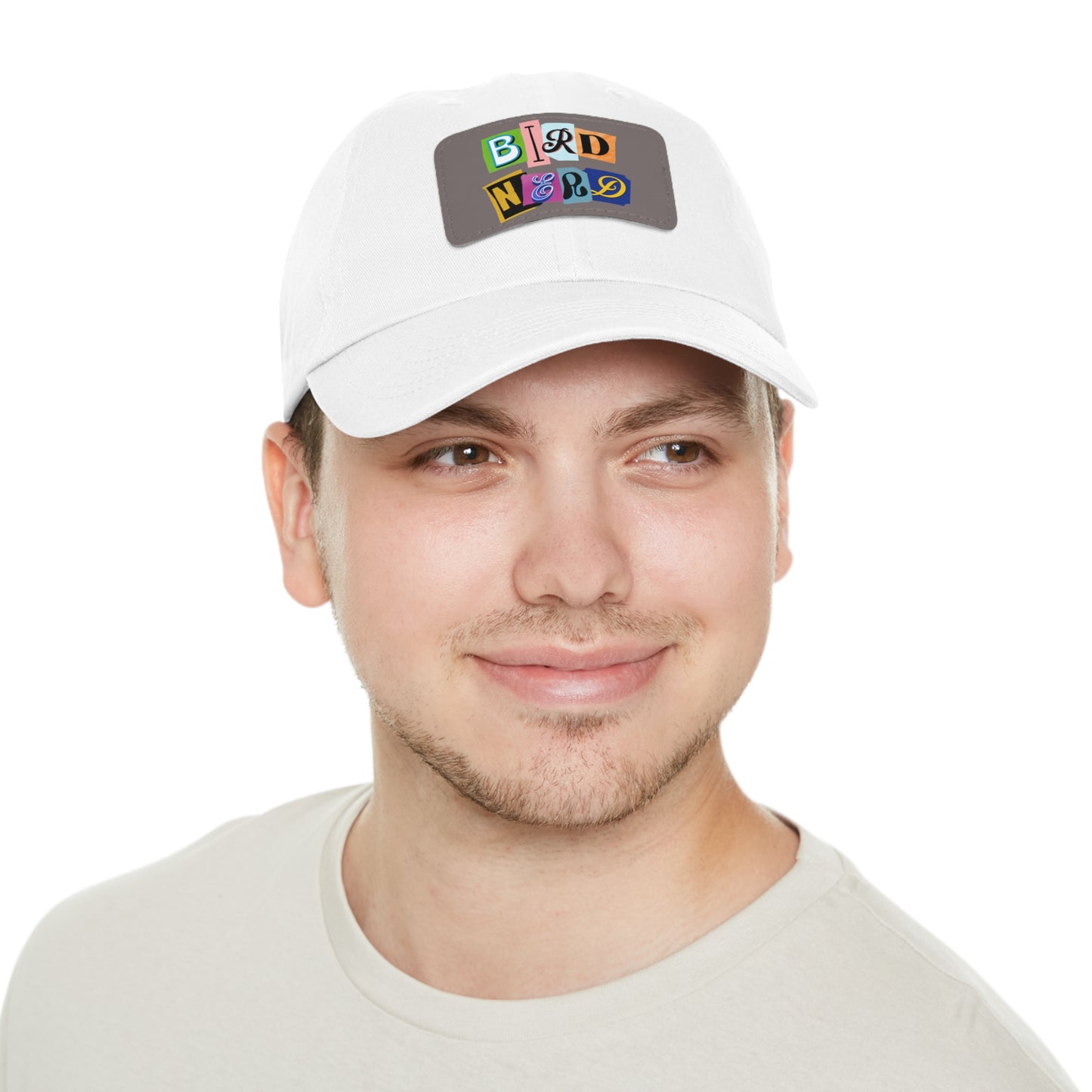 The Nerdy Birder - Bird Nerd Dad Hat with Leather Patch, Casual Cap for Bird Lovers, Unique Gift for Birdwatching, Outdoor Adventure Hat, Unisex