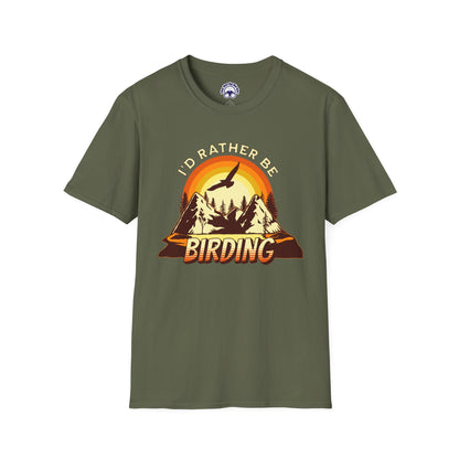 I'd Rather Be Birding Unisex Softstyle T-Shirt - Perfect for Birdwatchers
