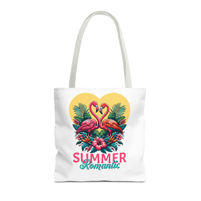Romantic Summer Tote Bag with Flamingos