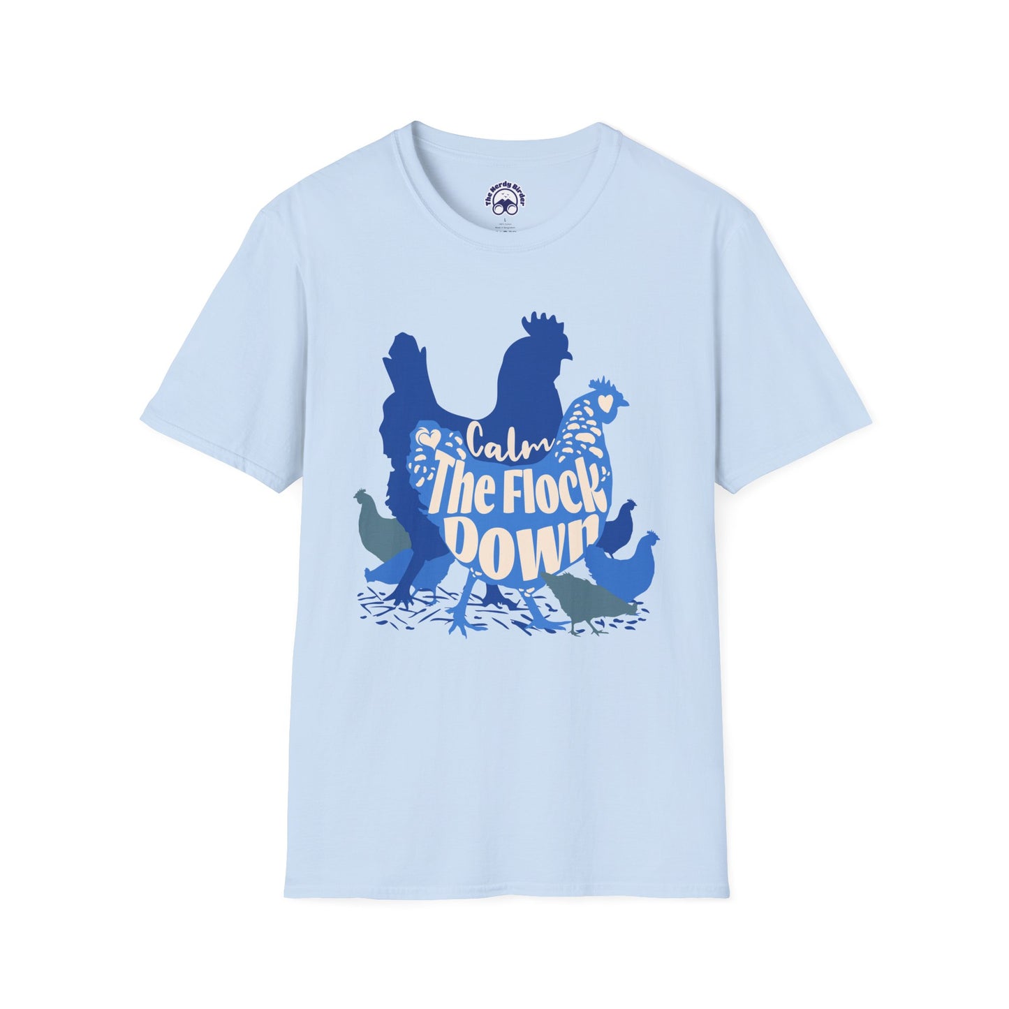 Calm The Flock Down Unisex Softstyle T-Shirt - Retro Vibe Tee for Casual Wear