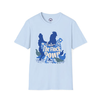 Calm The Flock Down Unisex Softstyle T-Shirt - Retro Vibe Tee for Casual Wear