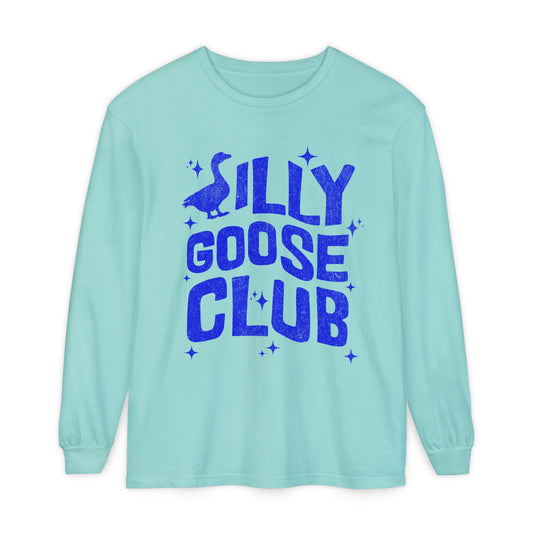 Silly Goose Club Unisex Garment-dyed Long Sleeve T-Shirt
