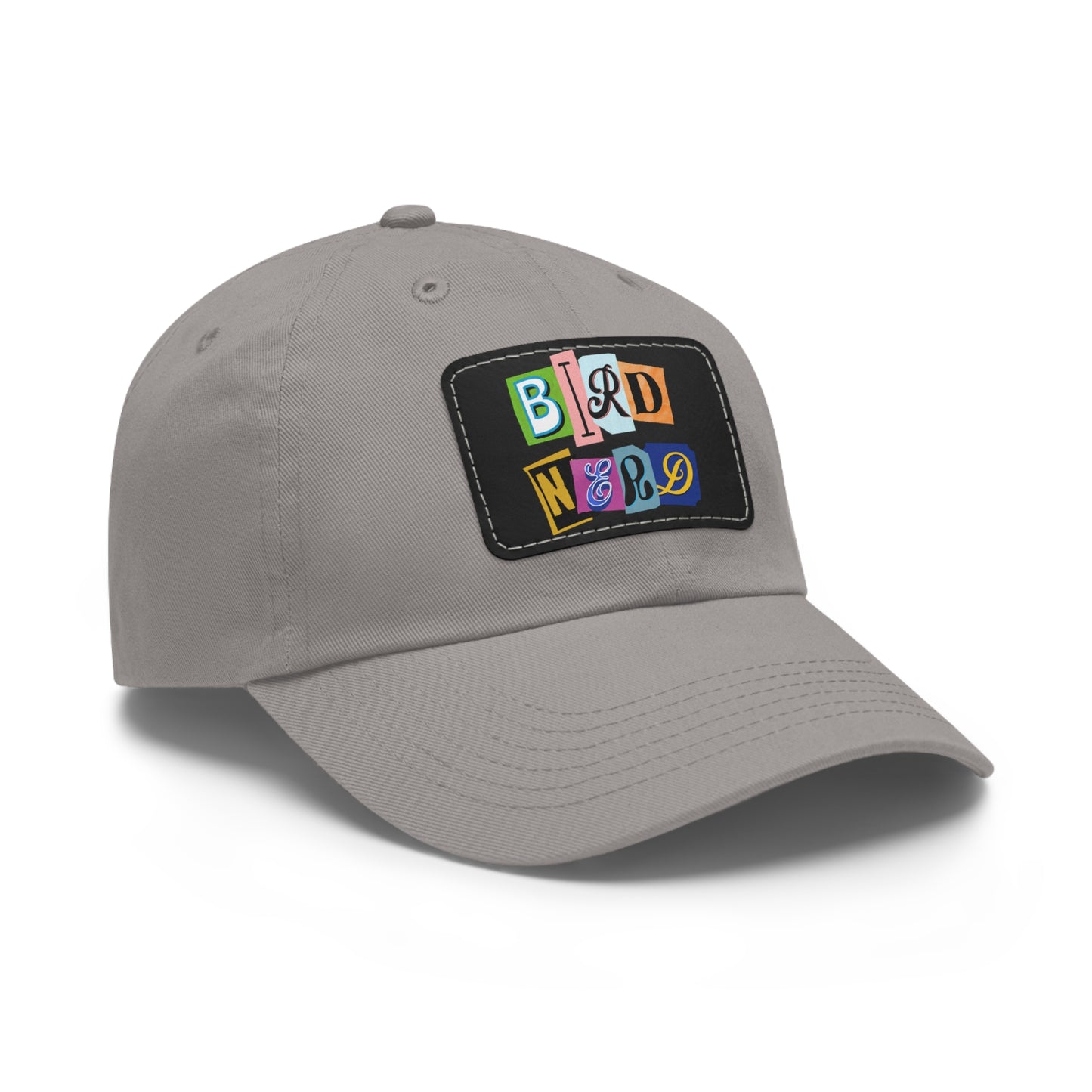 The Nerdy Birder - Bird Nerd Dad Hat with Leather Patch, Casual Cap for Bird Lovers, Unique Gift for Birdwatching, Outdoor Adventure Hat, Unisex
