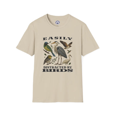 Easily Distracted by Birds Graphic T-Shirt