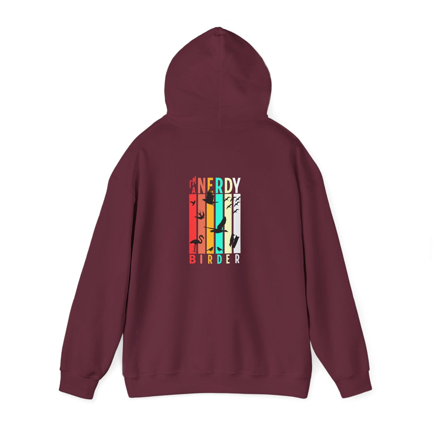 The Nerdy Birder - "I'm A Nerdy Birder" Back Design Unisex Hoodie - Cozy Sweatshirt for Nature Lovers