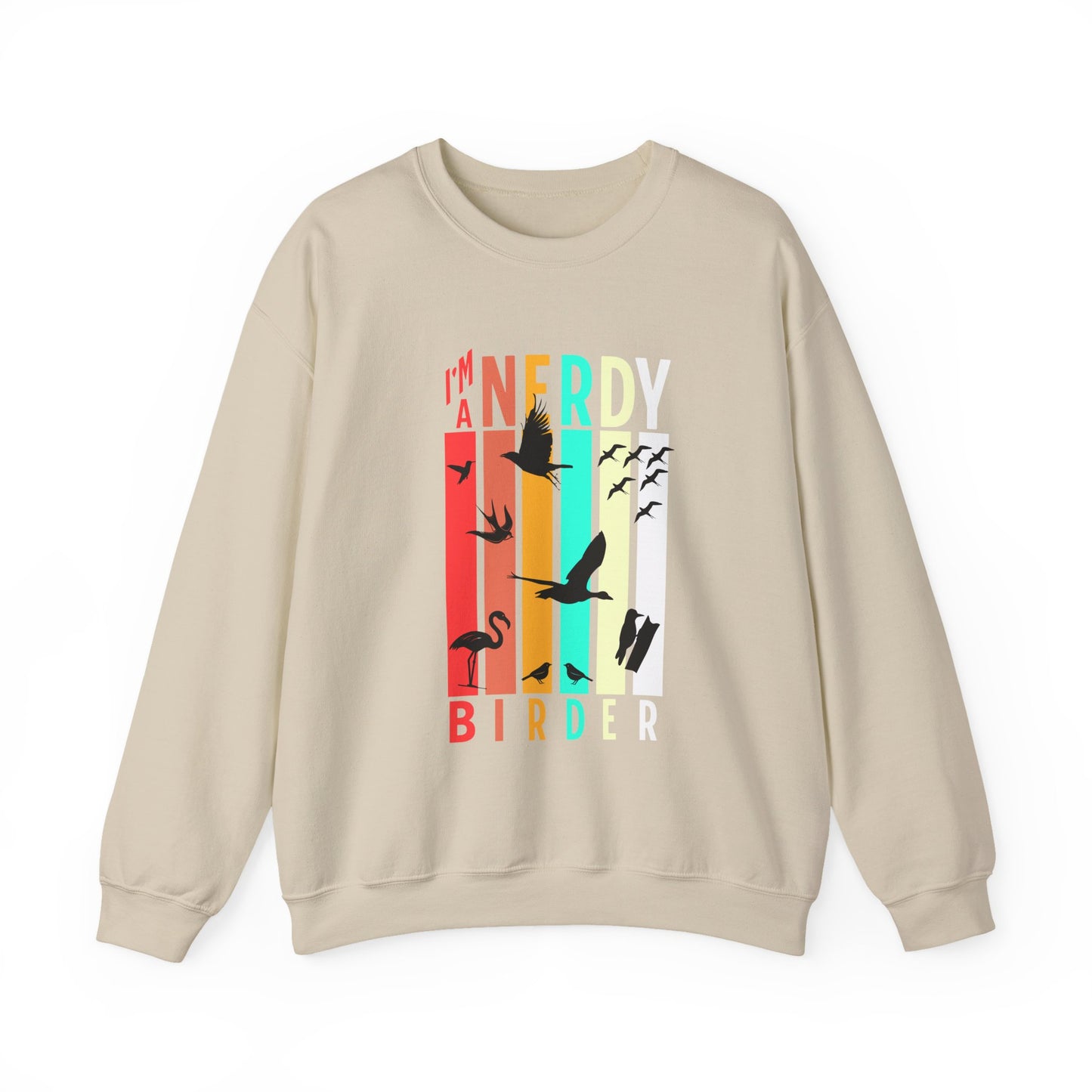 I'm A Nerdy Birder Unisex Heavy Blend Crewneck