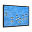 Serene Bird Reflection Canvas Wrap - Horizontal Wall Art for Nature Lovers