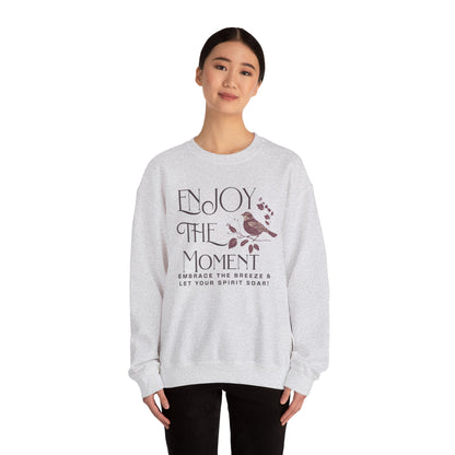 Enjoy The Moment Unisex Heavy Blend™ Crewneck Sweatshirt - Cozy Relaxation Wear