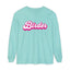 Pink Birder Unisex Garment-dyed Long Sleeve T-Shirt