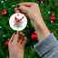 Holiday Cardinal Ceramic Ornament - Festive Decor for Christmas