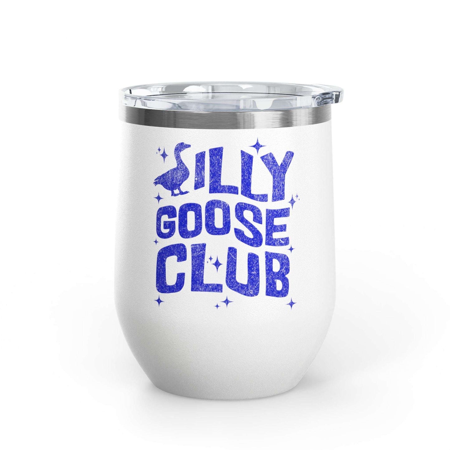 Silly Goose Club Wine Tumbler, Fun Party Gift, Personalized Drinkware, Friendship Gift, Outdoor Adventure Mug