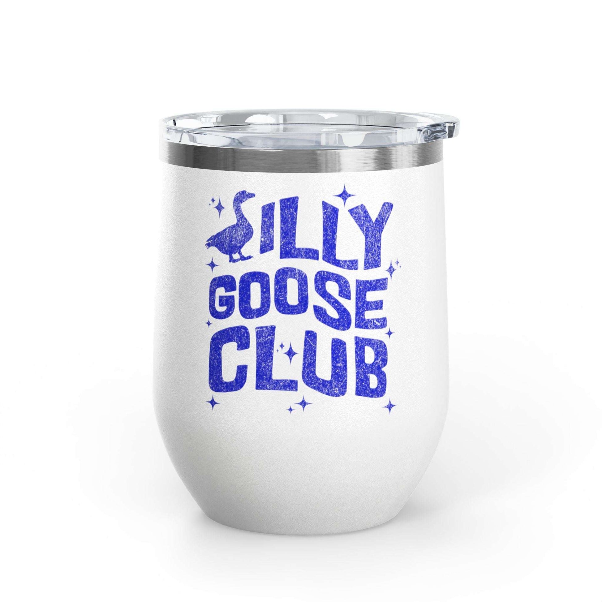 Silly Goose Club Wine Tumbler, Fun Party Gift, Personalized Drinkware, Friendship Gift, Outdoor Adventure Mug