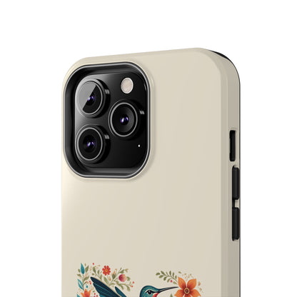 Hummingbird in Bloom Tough Phone Cases