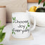 Charming Ceramic Mug – 'Choose Joy Every Day' with Nature-Inspired Design