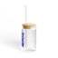 The Nerdy Birder Silly Goose Club 16oz Sipper Glass With Bamboo Lid
