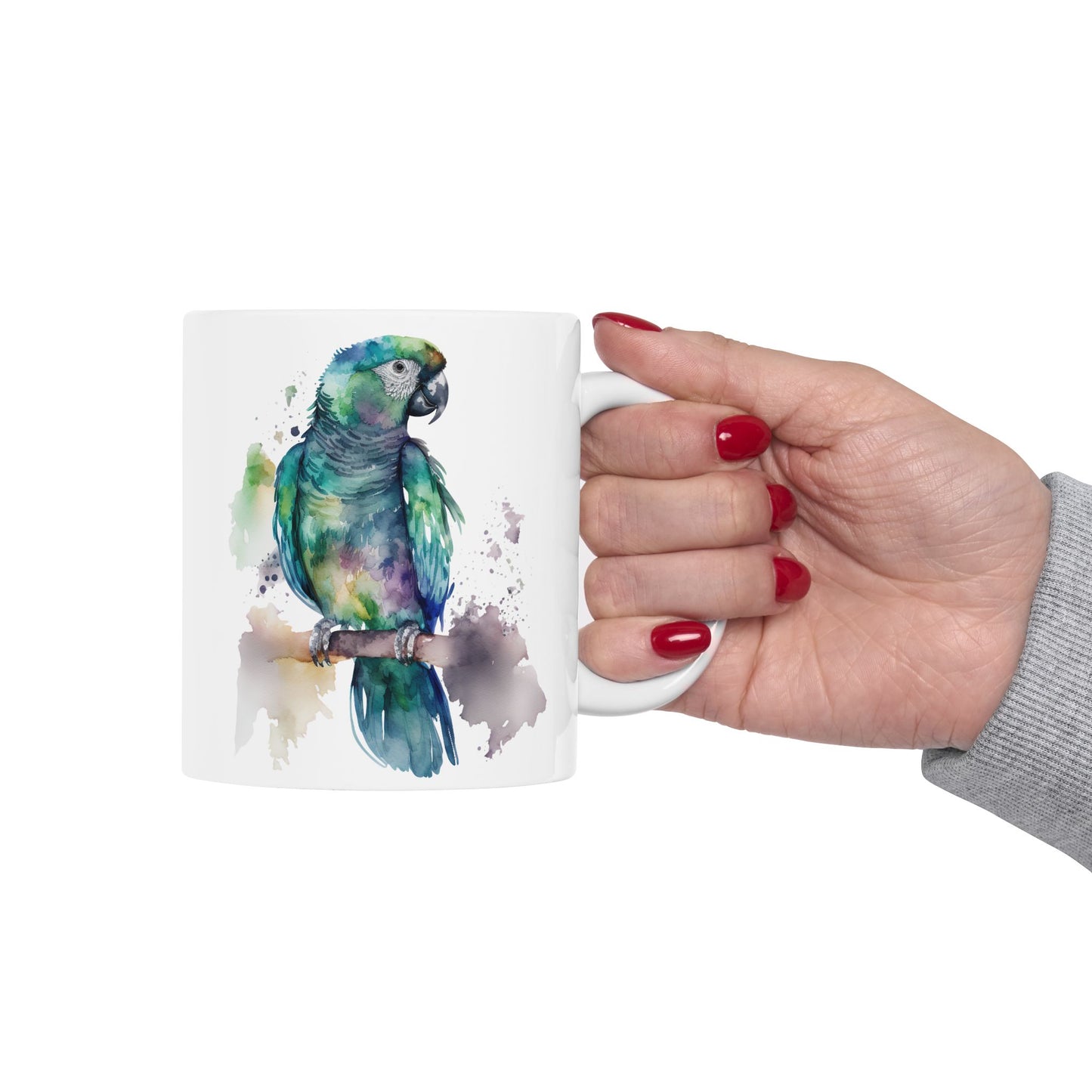 Colorful Parrot Ceramic Mug