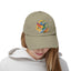 Hummingbird Rainbow Vintage Style Hat - Distressed Cap