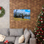 Nautical Matte Horizontal Poster - Serene Harbor Dock Scene with Fishing Boats