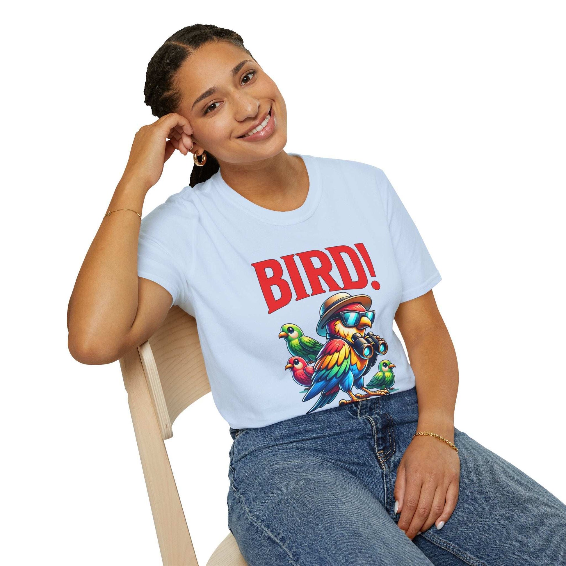 Colorful BIRD! Unisex Softstyle T-Shirt