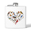 Bird Heart Stainless Steel Flask - 6oz