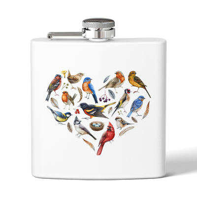 Bird Heart Stainless Steel Flask - 6oz