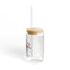The Nerdy Birder Enjoy The Moment 16oz Sipper Glass With Bamboo Lid
