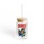 The Nerdy Birder Cool Bird 16oz Sipper Glass With Bamboo Lid