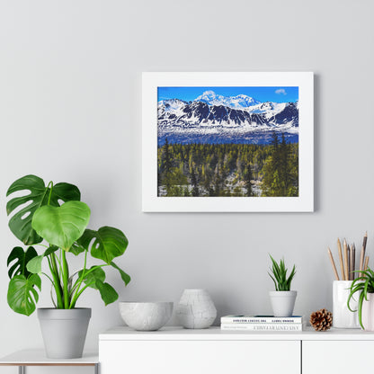 Mountain Landscape Framed Poster, Scenic Wall Art, Nature Decor, Gift for Outdoor Lovers, Home Office Artwork, Nature