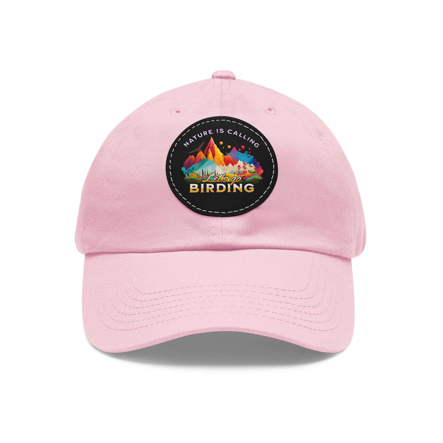 The Nerdy Birder - "Let's Go Birding"  Dad Hat, Leather Patch Cap, Perfect Gift for Dads, Nature Lovers, Casual Style Cap, Summer Accessories