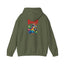 The Nerdy Birder - "Bird!" Back Design Unisex Hoodie - Cozy Sweatshirt for Nature Lovers