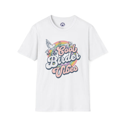 Cool Birder Vibes Unisex Softstyle T-Shirt | Perfect for Bird Lovers and Nature Enthusiasts