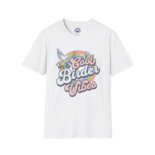 Cool Birder Vibes Unisex Softstyle T-Shirt | Perfect for Bird Lovers and Nature Enthusiasts