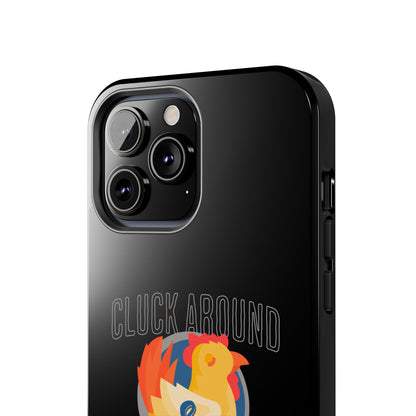 Funny Chicken Tough Phone Case - "Cluck Around & Find Out" - Durable Protection for Animal Lovers
