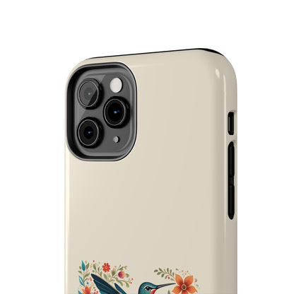Hummingbird in Bloom Tough Phone Cases