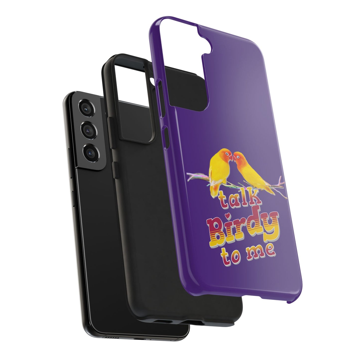 Talk Birdy to Me Tough Phone Case, Colorful Phone Accessories, Ideal Gift for Bird Lovers