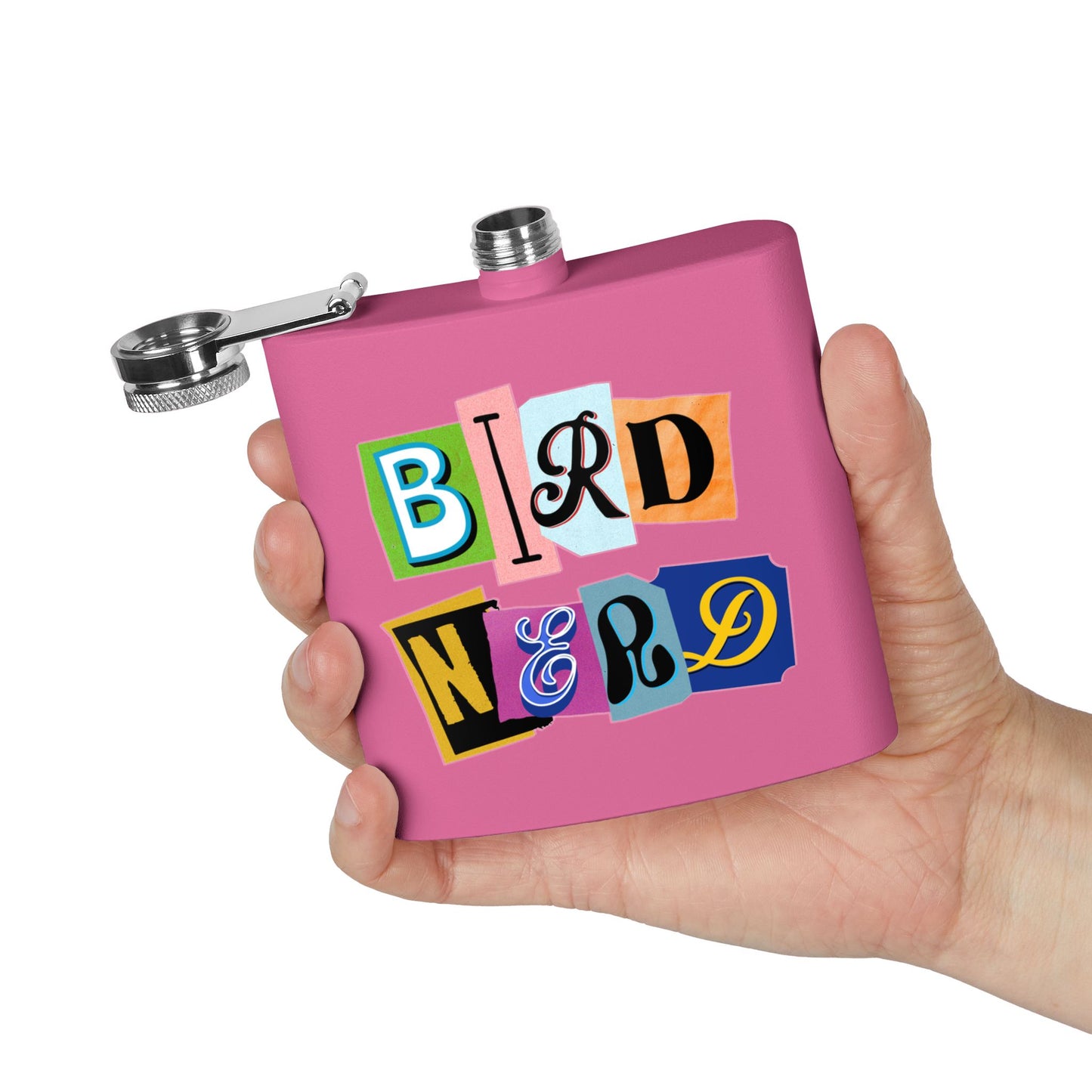 Bird Nerd Funny Bird Lover's Stainless Steel Flask - 6oz