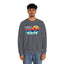 Easily Distracted by Birds Retro Sunset Crewneck Sweatshirt