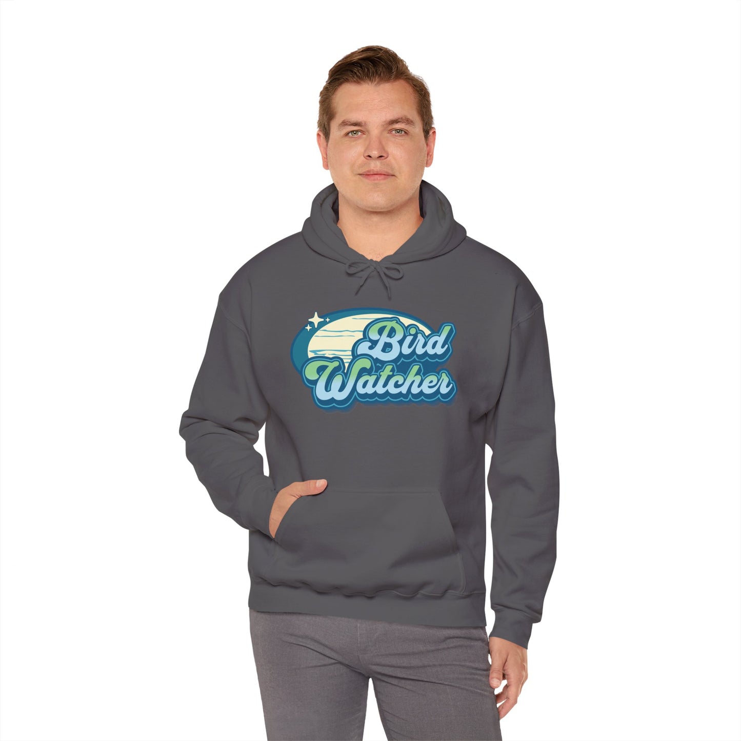 The Nerdy Birder Bird Watcher Teal Unisex Hoodie - Cozy Sweatshirt for Nature Lovers