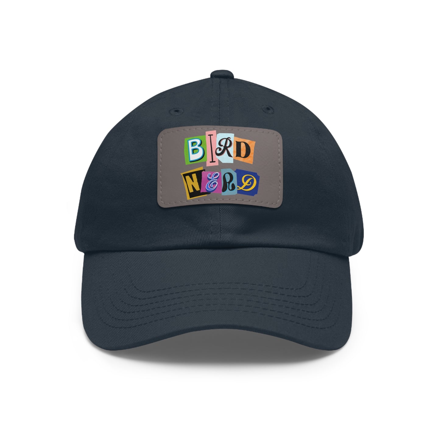 The Nerdy Birder - Bird Nerd Dad Hat with Leather Patch, Casual Cap for Bird Lovers, Unique Gift for Birdwatching, Outdoor Adventure Hat, Unisex
