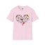 Bird Heart Unisex Softstyle T-Shirt - Heart Design