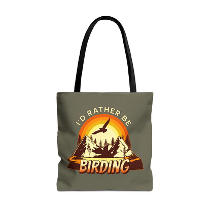 I'd Rather Be Birding Tote Bag - Eco-Friendly Carry All for Nature Lovers