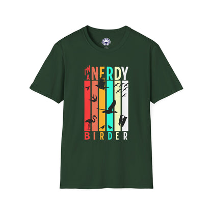 I'm A Nerdy Birder Unisex Softstyle T-Shirt - Nature Lover's Gift