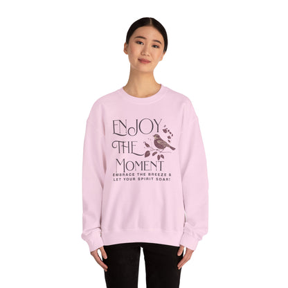 Enjoy The Moment Unisex Heavy Blend™ Crewneck Sweatshirt - Cozy Relaxation Wear