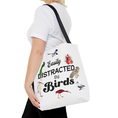 Easily Distracted By Birds Tote Bag – Perfect for Bird Lovers & Nature Enthusiasts