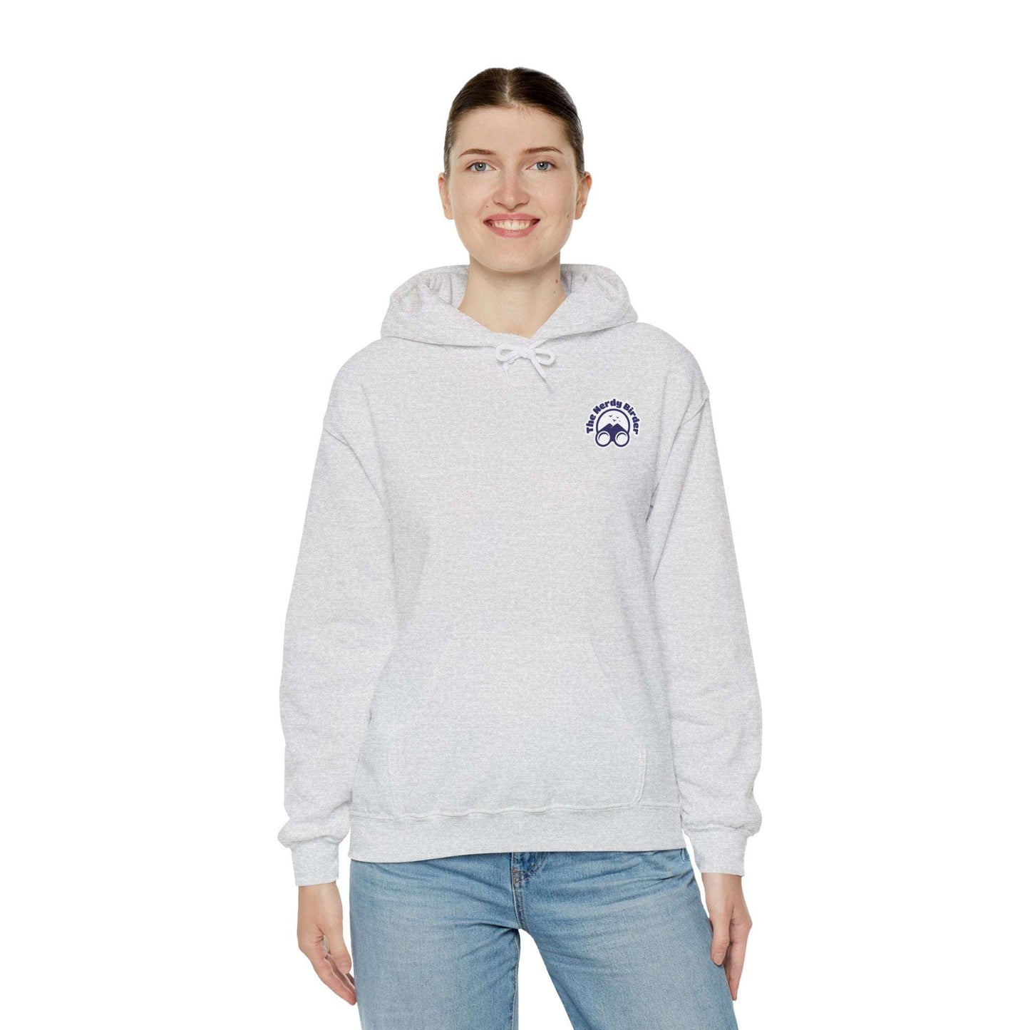 The Nerdy Birder Silly Goose Club Back Design Unisex Hoodie - Cozy Sweatshirt for Nature Lovers