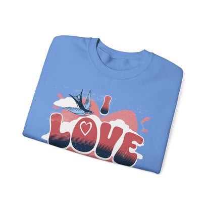 I Love Bird Watching Unisex Heavy Blend™ Crewneck Sweatshirt