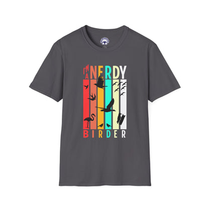 I'm A Nerdy Birder Unisex Softstyle T-Shirt - Nature Lover's Gift