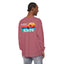 Easily Distracted by Birds Sunset on Back Long Sleeve Tee